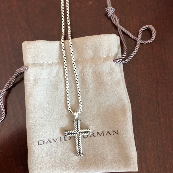 Mens David Yurman Cross Necklace 